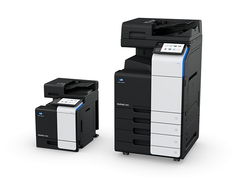 Two Konica Minolta bizhub multifunction photocopiers supplied by HAD-COPY